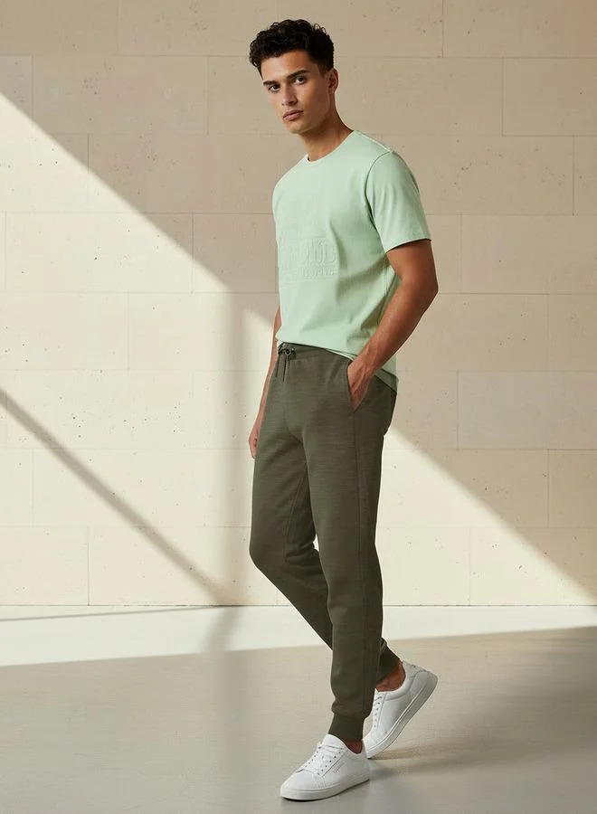 Kappa  Men Regular Fit Joggers with Drawstring Waist for Men | Best Price UAE